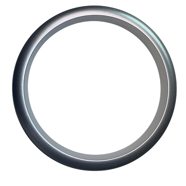 Cercle Gris Métallisé — Ondéa, vue produit sur fond clair