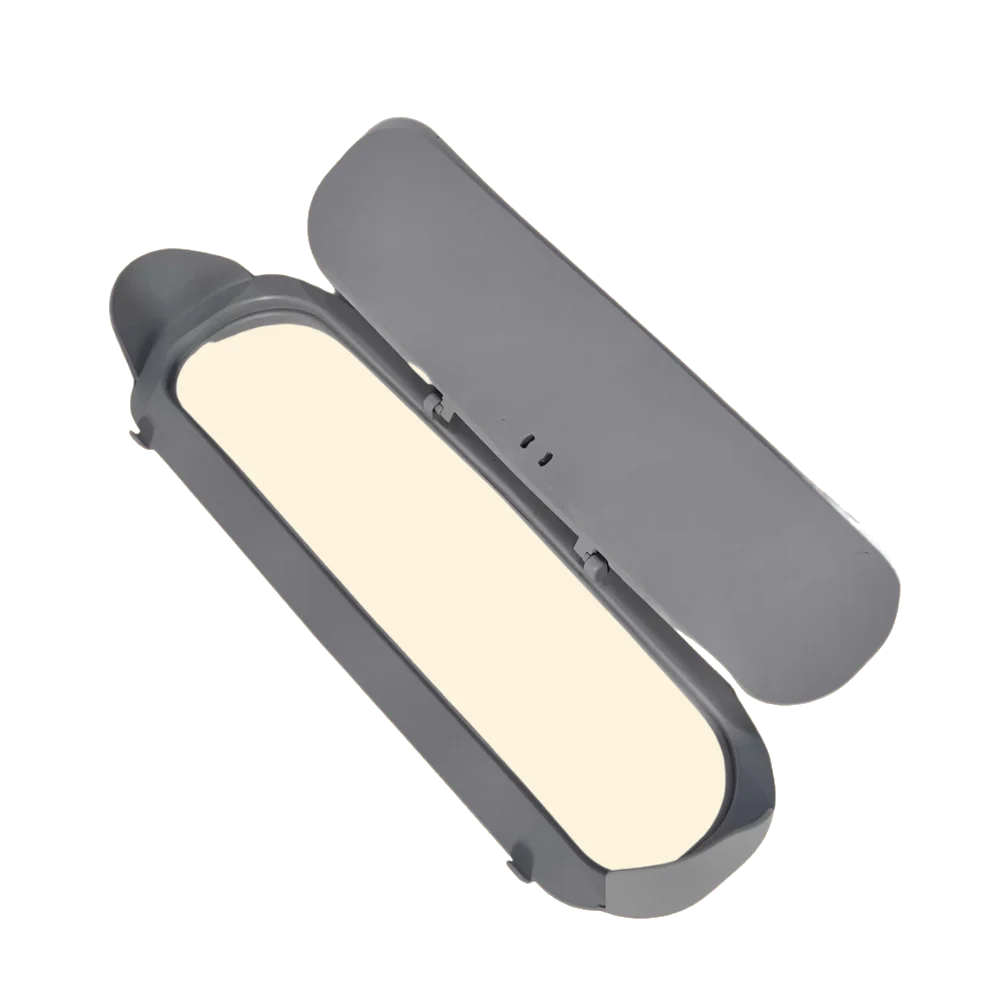 Trappe anti-odeurs de la litière automatique connectée, vue produit sur fond transparent
